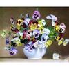 Flower DIY 5D Diamond Painting Full Round Diamond Embroidery Blue Cornflower Mosaic Cross Stitch Basket Rhinestones Decor