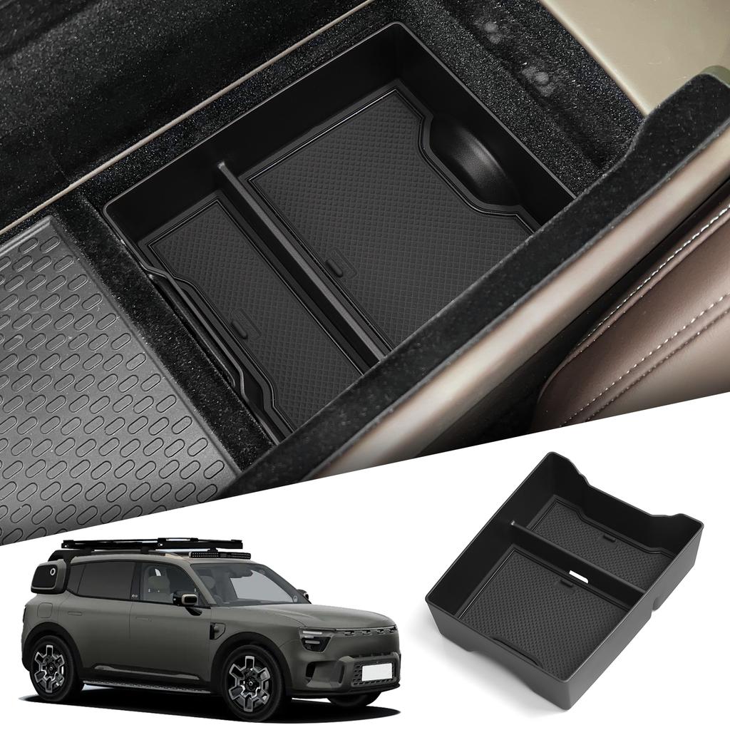 Smabee for Smart #5 Smart5 2024 -2026 Car Center Console Armrest Organizer Tray Insert Interior Accessories Black
