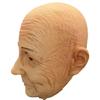 New realistic old man head mask, lifelike elderly man mask, Halloween latex old man mask headgear
