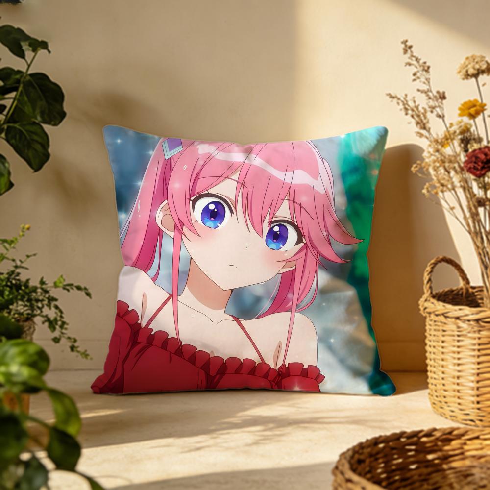 Stylish Sshiunji ke no Kodomo tachied Cushion Cover Versatile DoubleSided Pillow Case Fit for Sofa Bed Car  Daily Decor