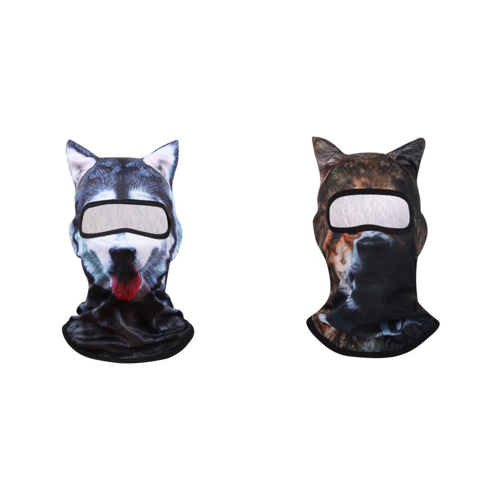 5/1 Stück 3D Stehohren Tier Sturmhaube Gesichtsmaske für Musikfestivals Raves Ski Cosplay Party Outdoor Sonnenschutz Sturmhaube Hut
