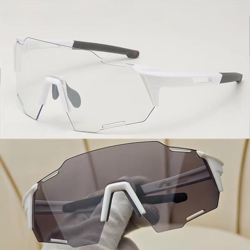 Pochromic Cycling Sunglasses Outdoor Sports Goggles Road Bike UV400 Bicycle Men Women Windproof Sun Glasses