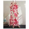 Summer Cotton and Linen Printed Loose and Simple Long Skirt for Women