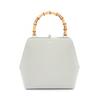Used GOJI BAMBOO SMALL Handbag Leather Gray Used Women