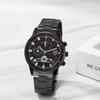 Men's Waterproof Analog Watch, Black: Luminous Star and Moon Display, Quartz Movement, Simple and Stylish, Men's Fashion Accessory - Perfect Gift for