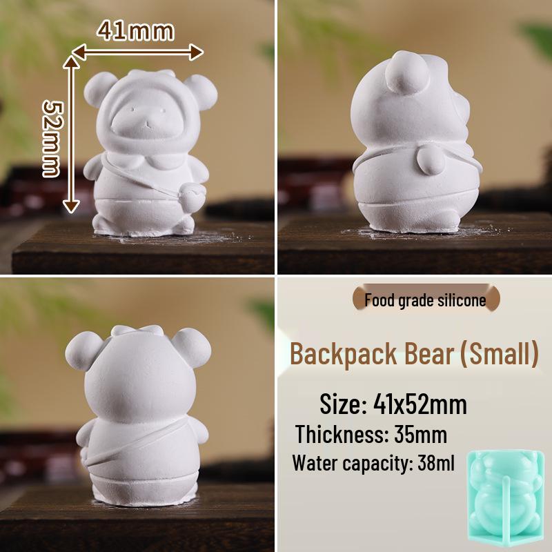 Teddy Bear Silicone Mold for DIY Crafts and Incense Stones