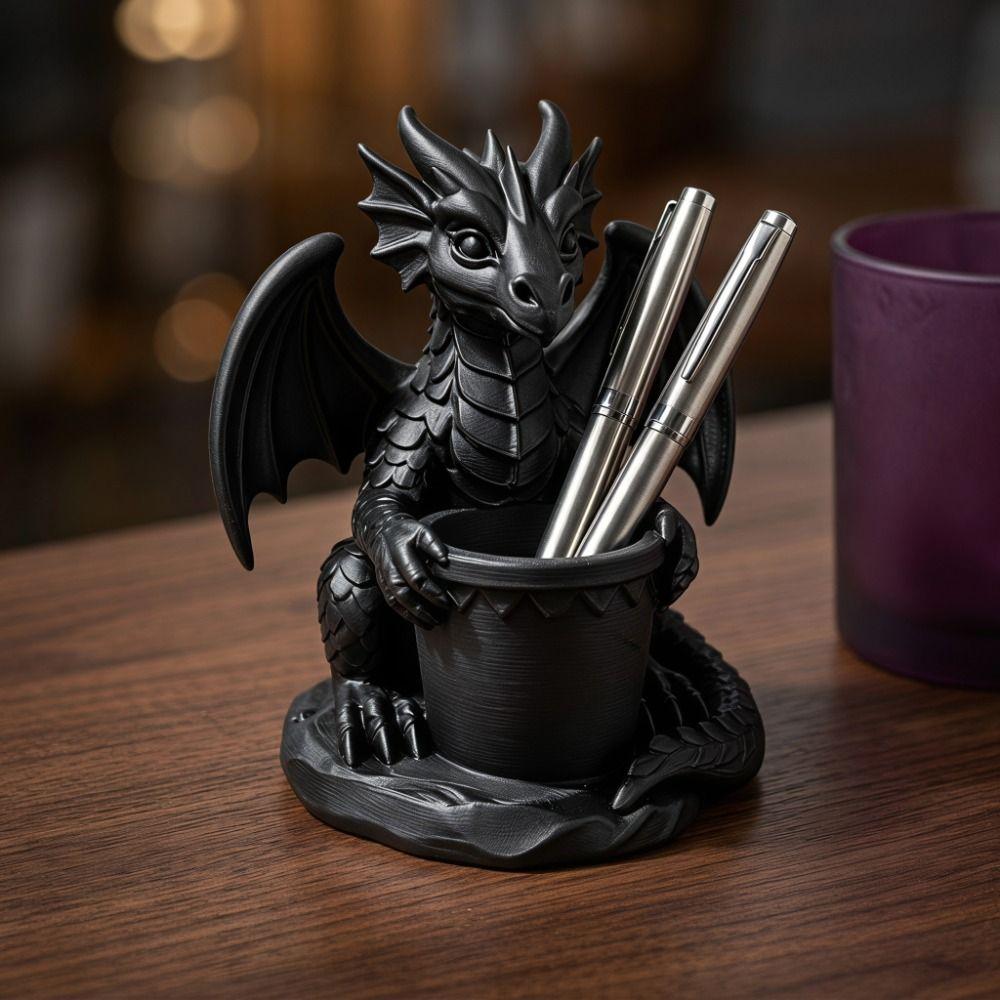 3D Printed Succulent Plant Flowerpot Home Decoration Dragon Statue Funny Dragon Planter Pot Gift