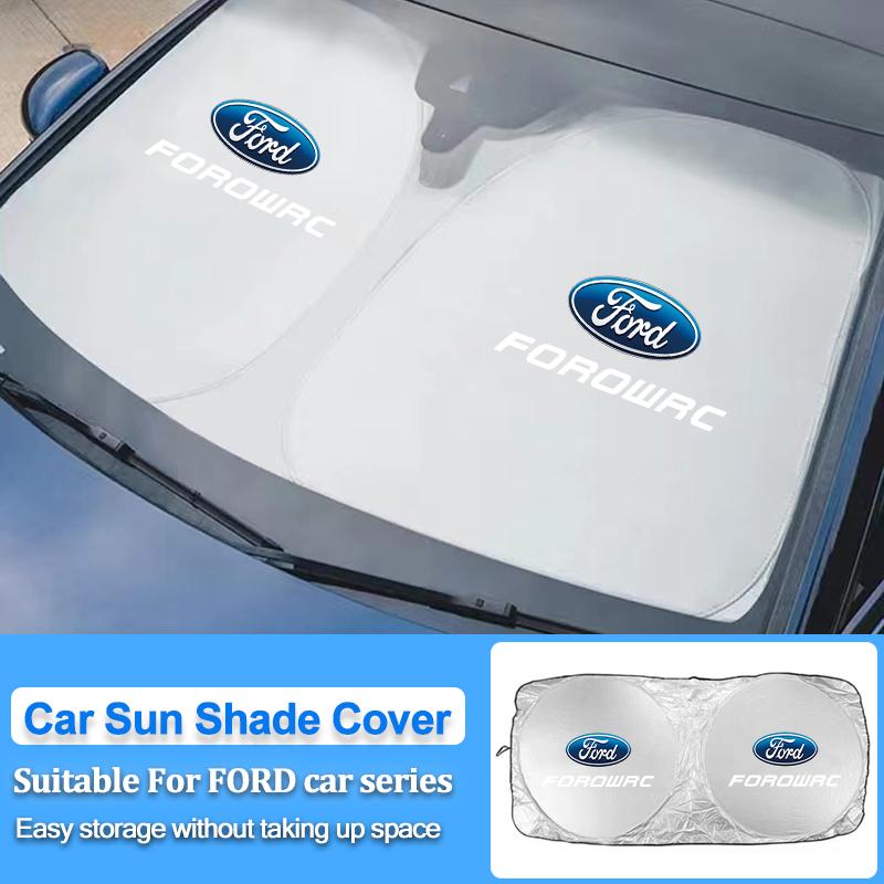 Car Windshield Sun Shade Cover Blocks Rays Protector Interiors For Ford ST-Line Focus Fiesta C-Max Edge Mondeo Explorer Transit GMSBD1