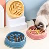 Haustier-Langsamfresser-Napf, Anti-Rutsch-Futternapf für Haustiere, Tiefer Langsamfresser-Napf für Katzen Hunde, Verhindert Ersticken und Erbrechen