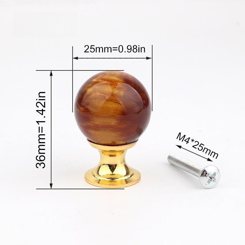 

Resin Handle - Amber Shell Tiger Eye Gold Cabinet Pull - Drawer Door Window Kitchen Furniture Hardware Handle Accessory