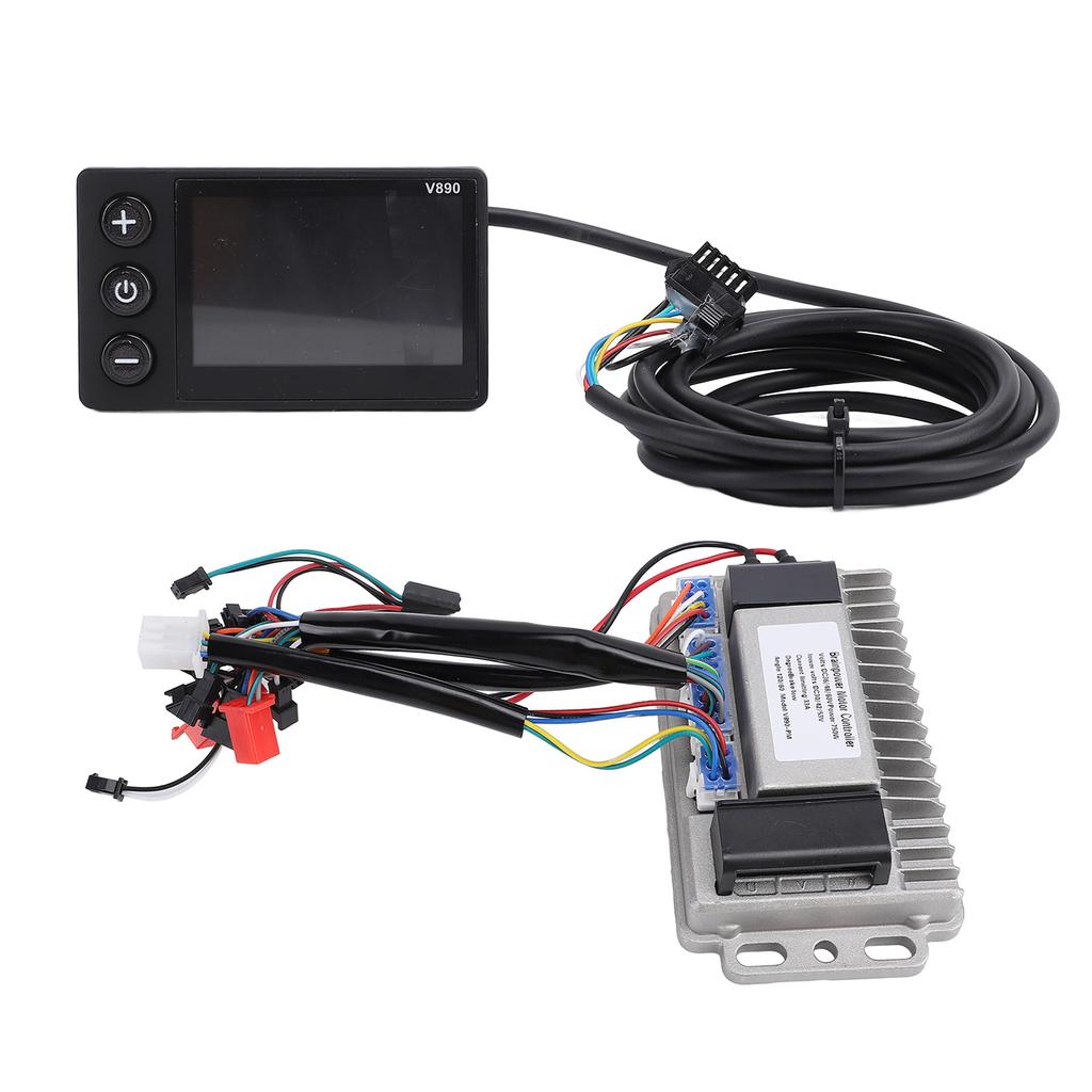 Controller V890 LCD Display Panel Kit 36V 48V 60V 750W 33A ABS Aluminum Alloy Fast Heat Dissipation