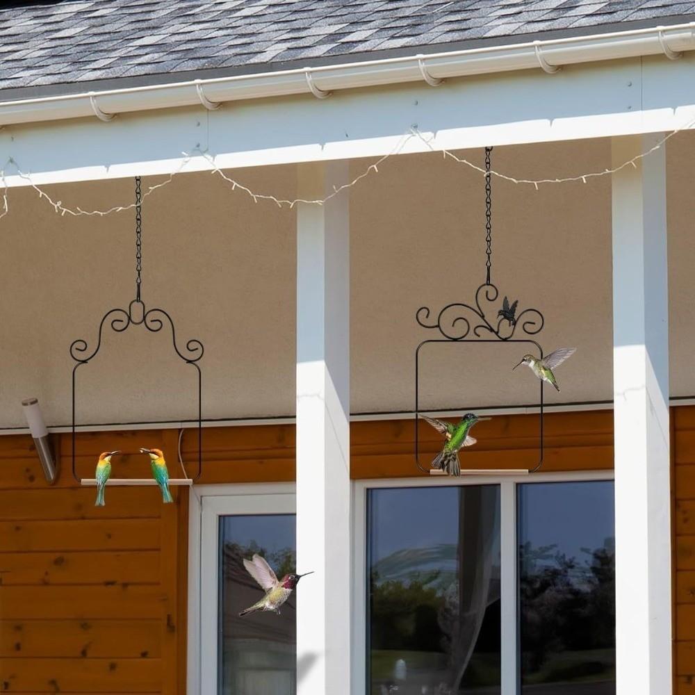 Drewniany Kołek Stojak na Ptaki Odporny na Zużycie Stojak na Papugę Drążek Stojaka dla Ptaków Zabawki Ogród Patio