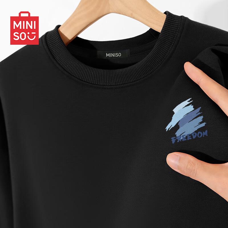 MINISO Men's Loose Fit Round Neck Sweatshirt