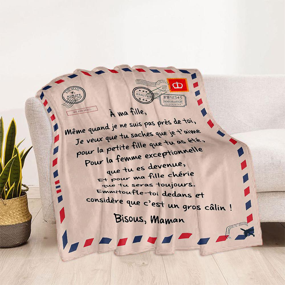 Love Letter To Son Blankets are suitable for living rooms,making them an ideal choice for outdoor travel and gifts.
