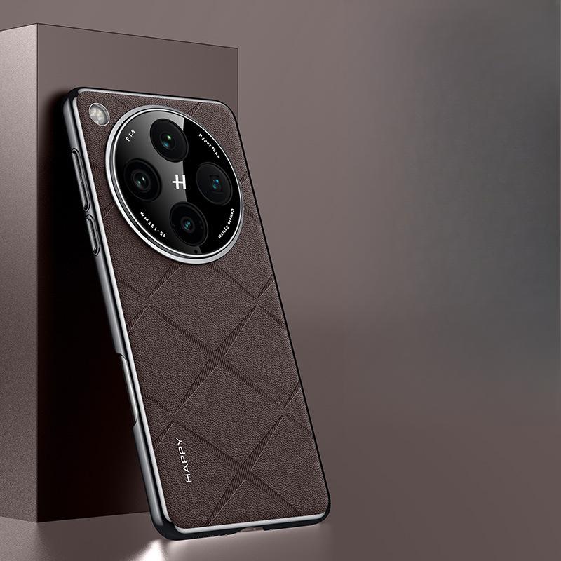 Applicable To OPPOFindX8 Mobile Phone Case Full-inclusive Lens X8 Anti-fall Business Simple Men and Women X7 Hard Leather Case