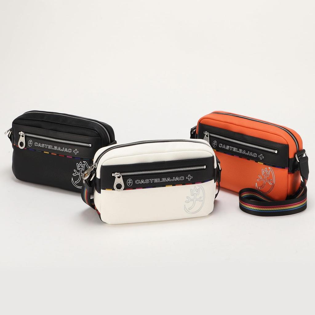 Castelbajac June Shoulder Orange Men's Bag,