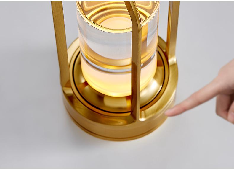 Rechargeable LED Desk Lamp: Portable Outdoor Camping and Bedroom Night Light with Eye Protection