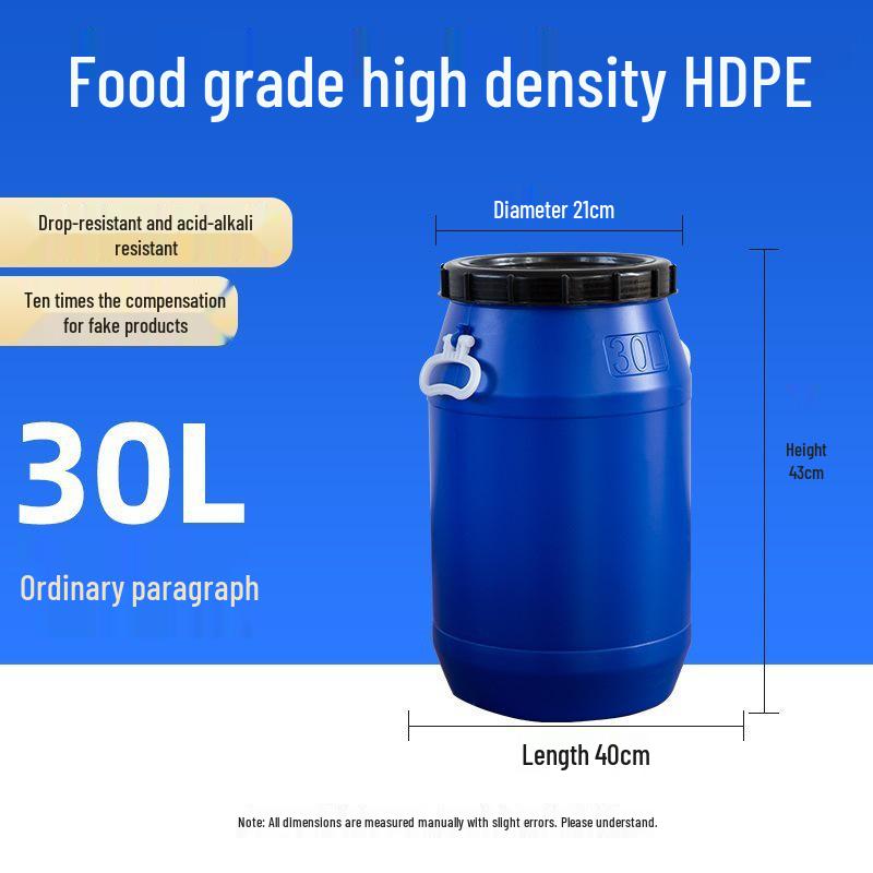 Multifunctional Square Food Grade Plastic Bucket: Composting, Water Storage, Fermentation, Oil Drum, Honey Seal, Chemical Use.