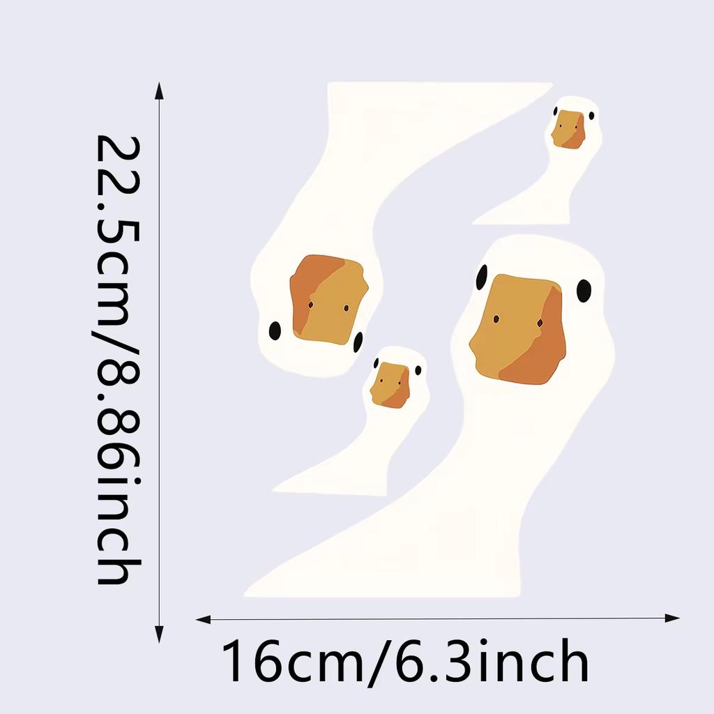 4Pcs-Use Our Cute Funny And Humorous Goose Stickers To Make Your Car Stand Out - Suitable For All Vehicles J-410