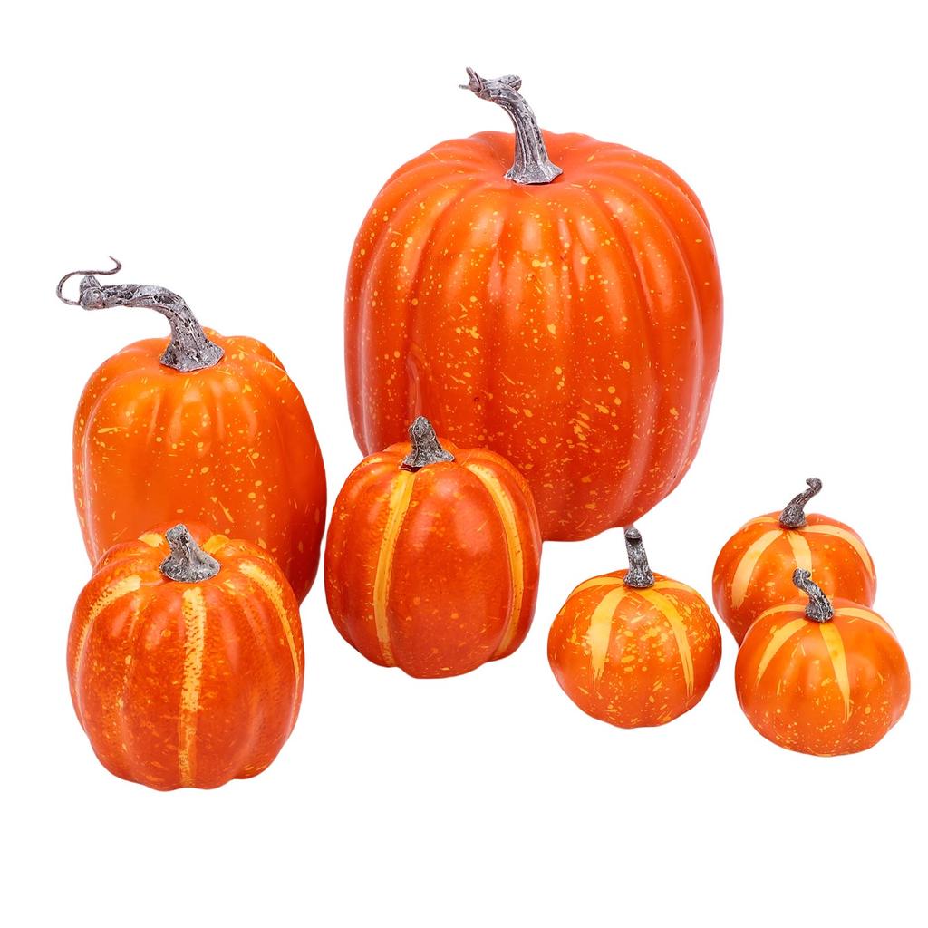Foam Pumpkins Set Multifunctional Reusable Faux Foam Pumpkins Decoration for Indoor Outdoor