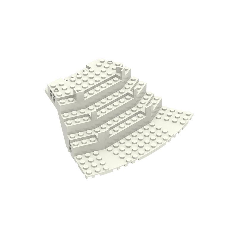 

MOC 1PCS 65803W Fan Shaped Staircase Bottom Constructing Blocks House Castle Board Works With Brick Particle Idea Toys Children Gift