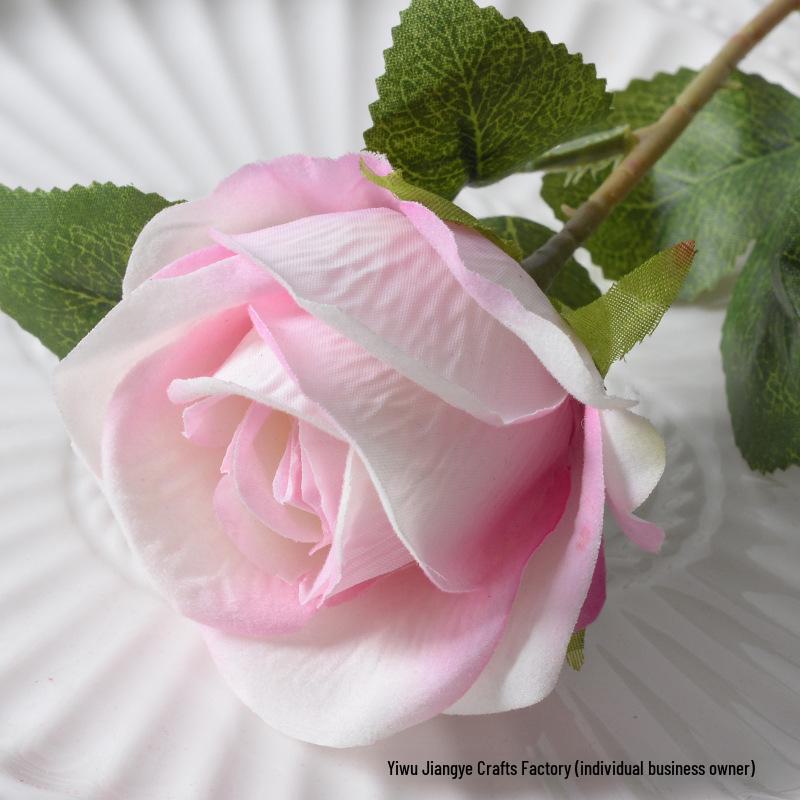 Large Flannel Rose Silk Bouquet for Wedding and Valentine's Day Home Decor