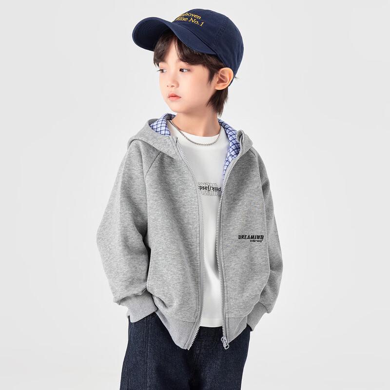 Boys  Casual Hooded Full-Zip Sweatshirt Jacket 110