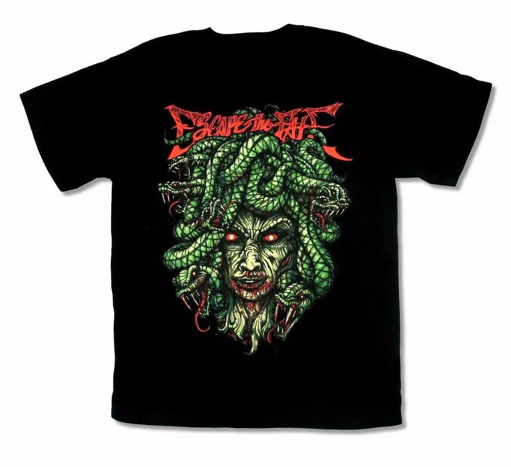 Escape The Fate T-Shirt Short Sleeve Cotton Black Unisex S-5XL Unisex T-Shirt XXXL
