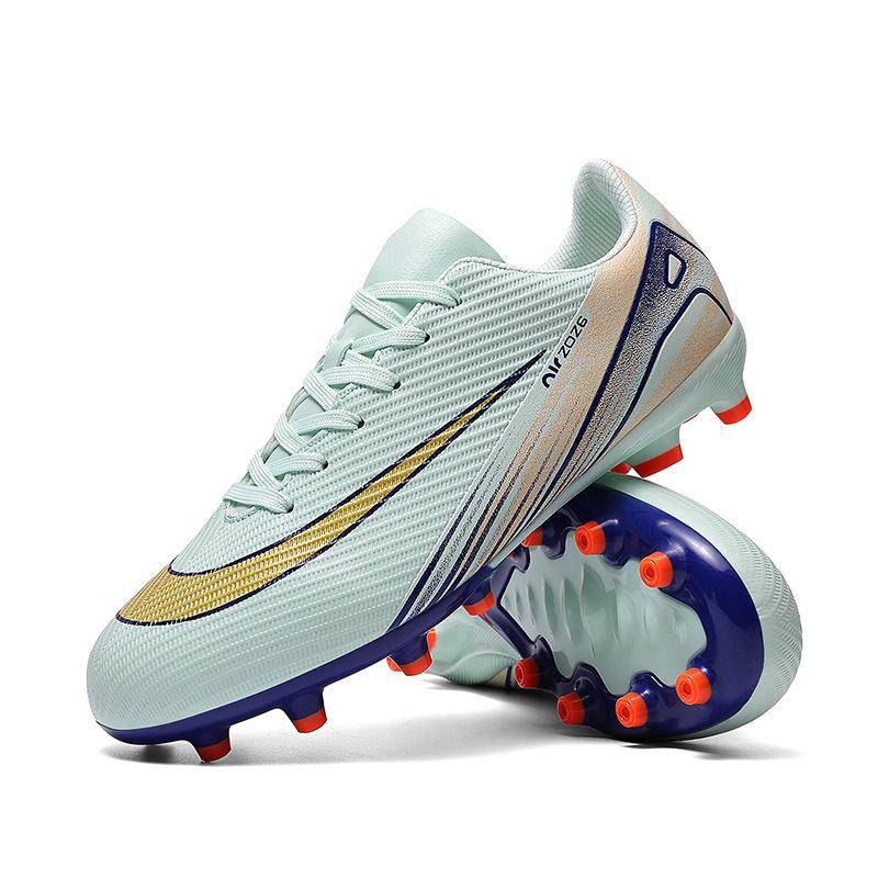 New football shoes men's and women's World Cup artificial ping competition AG spike sneakers student training TF broken nails
