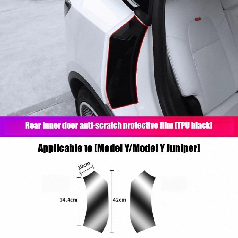 For Model Y Juniper Rear Door Interior Anti Scratch Protective Film for Model 3 Highland TPU Anti Scratch Invisible Film
