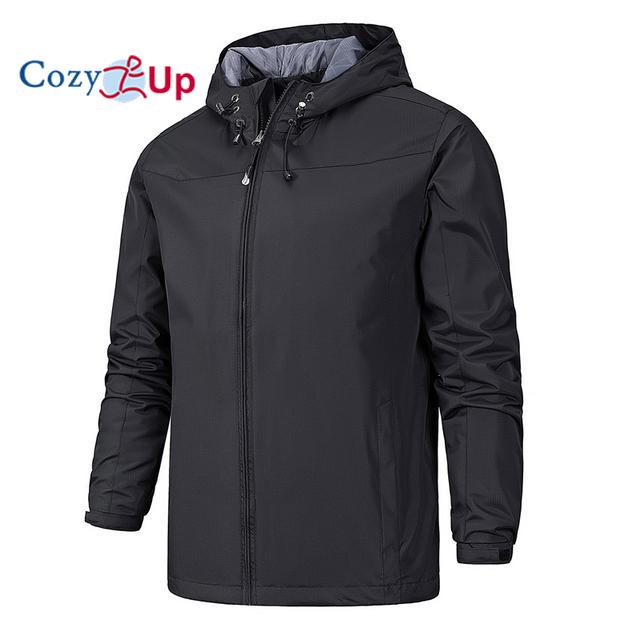 Cozy Up Men Outdoor Jacket Hooded Windbreaker Jacket Windproof and Waterproof Outdoor Windbreaker Jacket Men 6 Colors Available