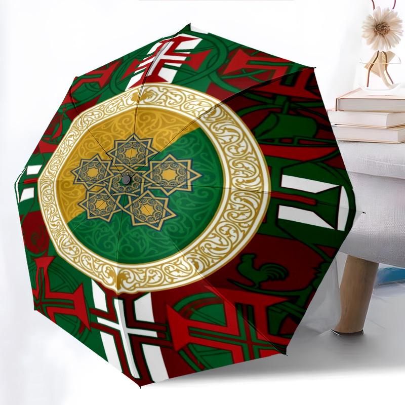 Portuguese Heritage Emblem Folding umbrella Umbrella Suitable for all seasons printing Sun umbrella Gift