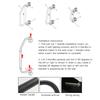 RV Hand Rail Folding Handle Entry Door Grab Bar Aluminum Alloy Soft Touch Assist Handle for Motorhome Travel Trailer