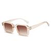  Square Women Fashion Sunglasses Shades UV400 Retro Rivets Beige Gradient Men Trending Sun Glasses