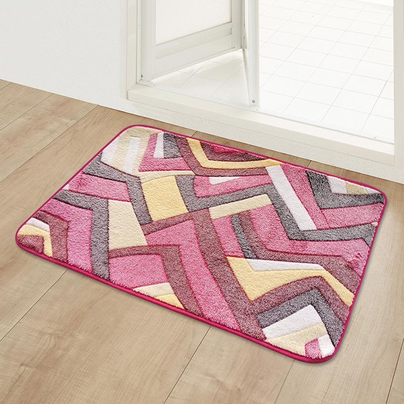 Multi-Purpose Bathroom Floor Mat Door Mat Kitchen Foyer Entrance Absorbent Carpet Toilet Non-Slip Foot Mat Multi-Style