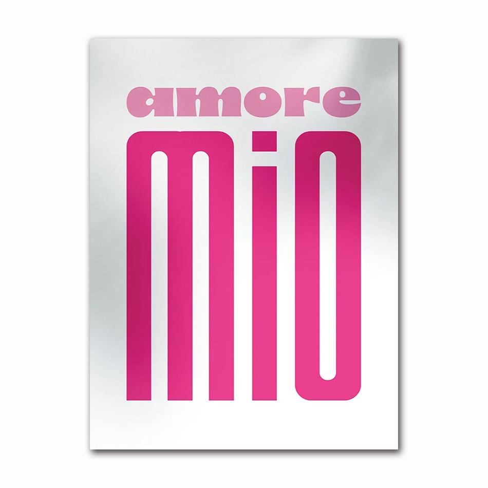 Minimalism Decor Posters Quotes Wall Art Canvas Painting Inspired Music Ciao Amore With Love Prints Living Room Home Decor