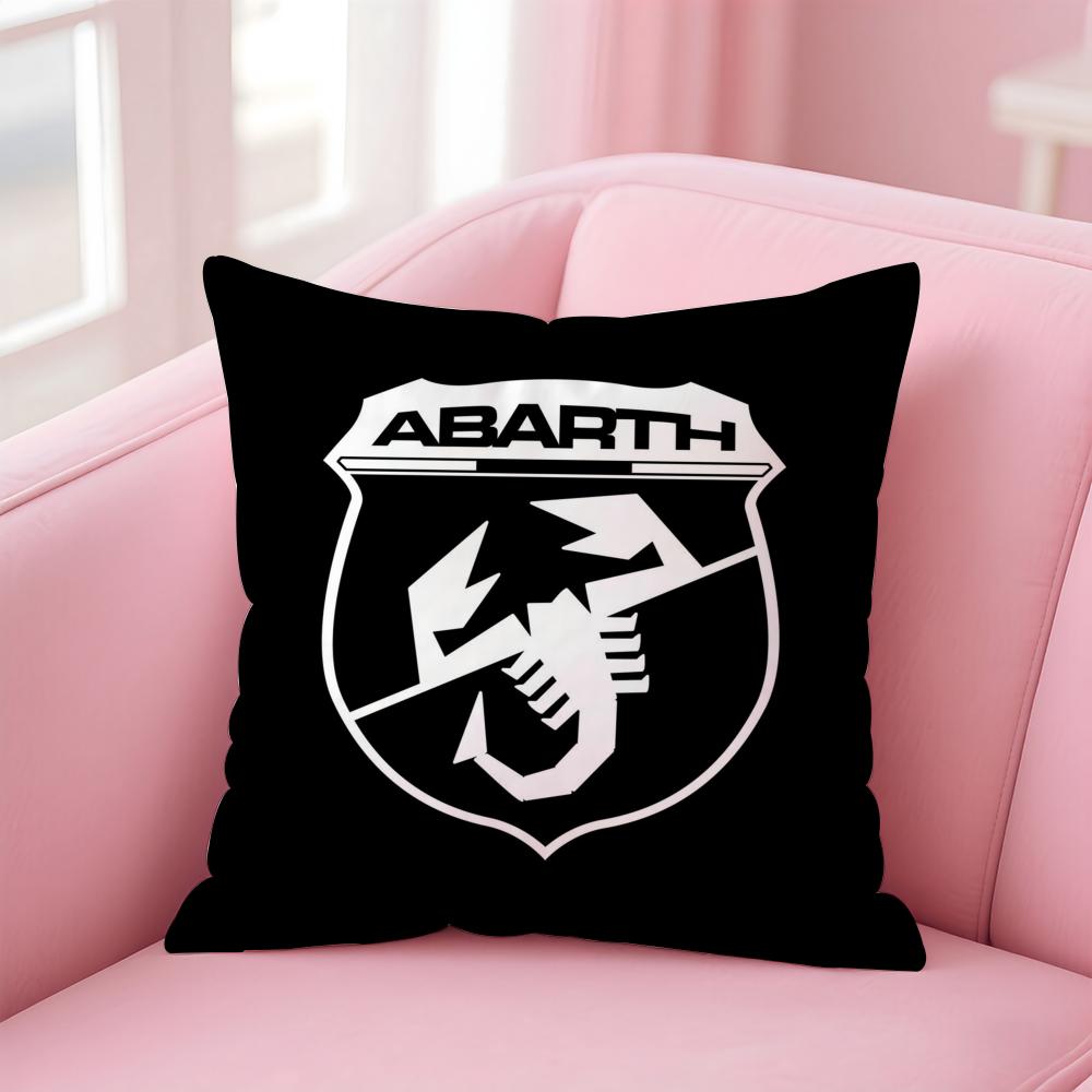 Abarth S-Scorpion car brand AS Cushion Cover Comfortable Reversible Pillow Cover Ideal for Car Sofa Bedroom & Beyond