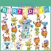 Word Party Theme Party Supplies Set With Colorful Plates Cups And Happy Birthday Banner For Kids Celebrations