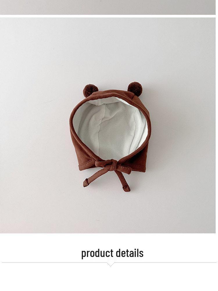Infant & Toddler Ear Protection Pom-Pom Hat - Thin, Korean Style for Boys & Girls (Spring/Autumn)