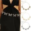 Punk Waist Chain Belt Butterflies Dress Jeans Waistband Fashion Metal Waist Chain  Women