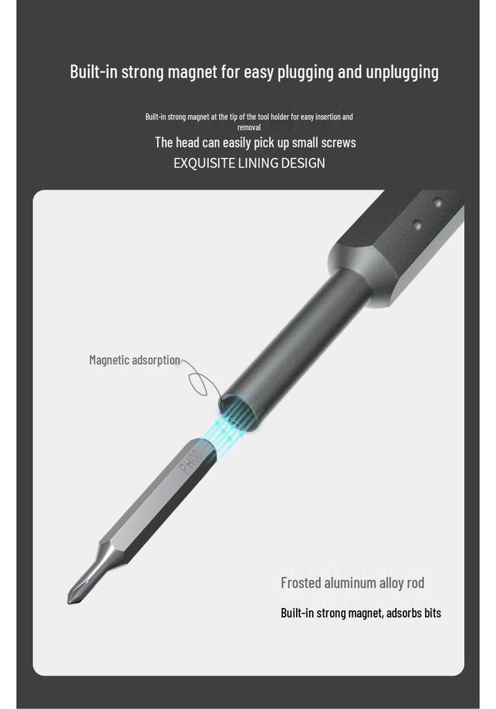 Magnetic Precision Screwdriver Set for Electronics Disassembly