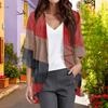 Ladies Fashion Loose Casual Print Beach Holiday   Sleeve Chiffon Cardigan