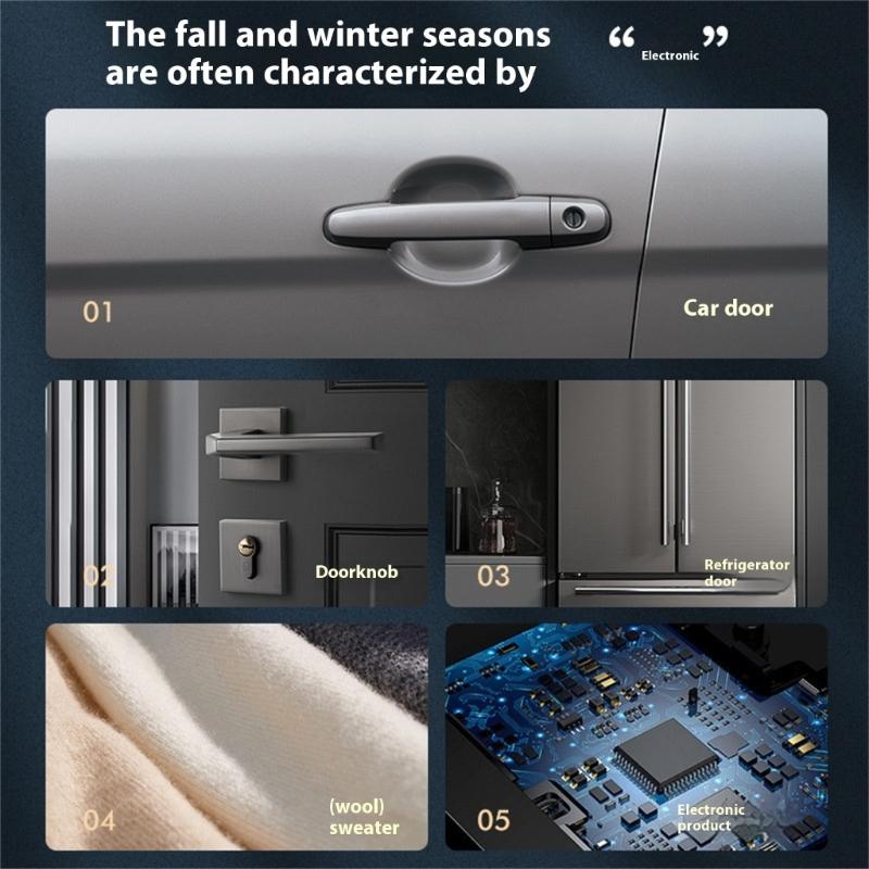 Multipurpose Emergency Escape Tools For Automobiles With Window Breaker And Static Eliminators Keychain