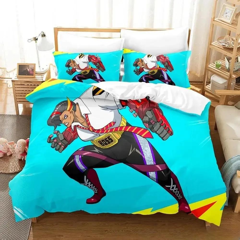 3D Cartoon H-Hi-Fi Rush Bedding Set, Teen and Adult Duvet Cover and Pillowcase Single/Double, Bedroom Decor, Gift