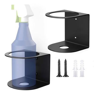 Spray Bottle Holder Storage Rack Rustproof Strong Load-bearing Easy Install Wall Mount