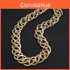 Metallkette Geometrischer Stil Kette Mit Elegantem Design Für Frauen