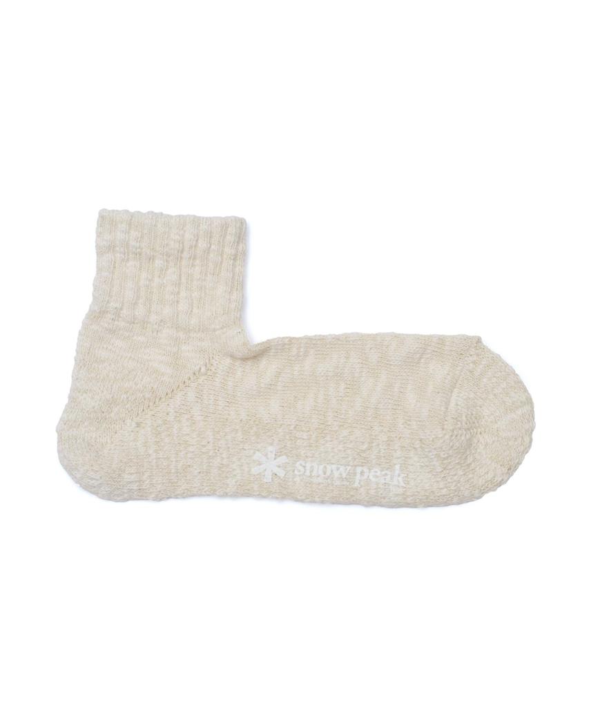 Snow Peak Soft GARAGARA Sox Socks Size SO-26SU001 (Men's & Women's, ECRU, M)
