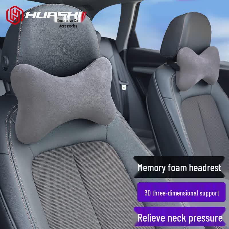 Huashi Car Memory Foam Neck Pillow & Headrest Car Headrest