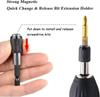 60/100/150mm Hexagonal Quick-release Self-locking Extension Rod Electric Drill Driver Quick Transfer Rod Screwdriver Tool Set