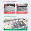 Waterproof Magnetic Sponge Holder Stainless Steel Dish Drainer Kitchen Sink Organizer  Drain Rack